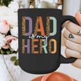 Kids Fathers Day Shirt For Son Daughter My Dad Is My Hero Graphic Print Coffee Mug