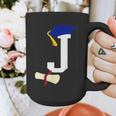 Kids Initial J Letter For Boys Preschool Graduation Kindergarten Graphic Print Coffee Mug