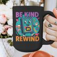 Be Kind Rewind 90s VHS Nostalgia Retro Graphic Print Coffee Mug