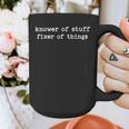 Knower Of Stuff Fixer Of Things Men Dad Fathers Day Graphic Print Coffee Mug