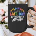 Last Day Of School Year 2025 Preschool Autograph Graduation Graphic Print Coffee Mug