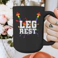 Leg Rest Naughty Dad Joke Vagitarian Lesbian Graphic Print Coffee Mug