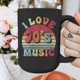 I Love 70's Music Retro Style Nostalgia Cassette 1970s Party Graphic Print Coffee Mug