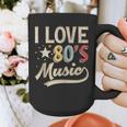 I Love 80's Music Retro Style Nostalgia Cassette 1980s Party Graphic Print Coffee Mug
