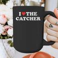 I Love The Catcher Baseball Softball Dad Mom Graphic Print Coffee Mug