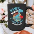I Love My Dad Rawr Dinosaur Fathers Day Dino Toddler Boy Graphic Print Coffee Mug
