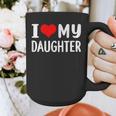 I Love My Daughter Fathers Day For Dad Graphic Print Coffee Mug