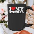 I Love My Step-Dad Heart Family Grandpa StepDad Bonus Dad Graphic Print Coffee Mug
