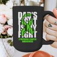 Lymphoma Cancer Awareness Lime Green Ribbon Dad's Fight Graphic Print Coffee Mug