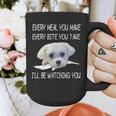 Maltese Dog Watching Owner Quote Puppy Mom Dad Men Women Girls Kids Graphic Print Coffee Mug