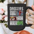 Marvel Father's Day Spider-Man Thor Hulk Dad Attributes Graphic Print Coffee Mug