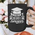 Master's Degree Survivor College Graduation Graphic Print Coffee Mug