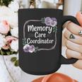 Memory Care Coordinator Purple Floral Pansies Graphic Print Coffee Mug Memory Care Coordinator Purple Floral Pansies Graphic Print Coffee Mug