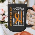 In Memory Of Grandpa Leukemia Awareness Products Flag Shirts Graphic Print Coffee Mug