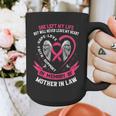 In Memory Of My Loving Mother In Law Breast Cancer Memorial Graphic Print Coffee Mug In Memory Of My Loving Mother In Law Breast Cancer Memorial Graphic Print Coffee Mug