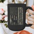 Mini Bernedoodle Dad Camo USA Flag DESIGN ON BACK Graphic Print Coffee Mug