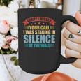 I Missed Your Call i Was Staring In Silence Introvert Graphic Print Coffee Mug