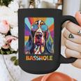 Mom & Dad Of a Basshole Basset Hound With Glasses -Adults Short Sleeve Graphic Print Coffee Mug