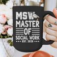 MSW Est 2026 Masters Of Social Work Graduation Social Worker Graphic Print Coffee Mug