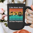 I Like Music More Than People Introvert Saying Quote Graphic Print Coffee Mug