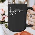 Musical Notes Music Dad Text In Treble Clef T-Shirt T-Shirt Graphic Print Coffee Mug