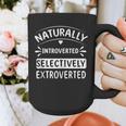 Naturally Introverted Selectively ExtrovertedIntrovert Joke Graphic Print Coffee Mug