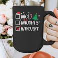 Nice Naughty Introvert Christmas List Santa Graphic Print Coffee Mug Nice Naughty Introvert Christmas List Santa Graphic Print Coffee Mug