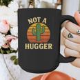Not A Hugger Cactus Retro Sunset No Hugging Introvert Graphic Print Coffee Mug