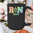 Nurse Graduation Shirt RN Est 2018 Rainbow Tshirt Graphic Print Coffee Mug