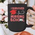 Nurse Survived Nursing School Graduation Graphic Print Coffee Mug