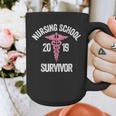 Nursing School Survivor Apparel Graduation Party Nurse RN Graphic Print Coffee Mug