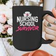 Nursing School Survivor Shirt Graduation Party Tee Graphic Print Coffee Mug