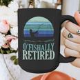 Ofishally Retired Fishing Retro Retirement Dad Men Graphic Print Coffee Mug