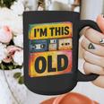 Im This Old Retro 80s 90s VHS Cassette Floppy Disk Nostalgia Graphic Print Coffee Mug