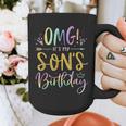 OMG It's My Son's Birthday Happy Bday Tie Dye Mom Dad Graphic Print Coffee Mug