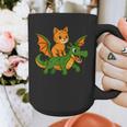 Orange Cat Dragon Riding Animal Lover Mom Dad Kids Graphic Print Coffee Mug