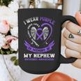 Overdose Awareness Shirt In Memory Of Nephew Purple Ribbon Graphic Print Coffee Mug Overdose Awareness Shirt In Memory Of Nephew Purple Ribbon Graphic Print Coffee Mug