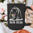 Papa Bear Autism Awareness Autism Matching Family Dad Graphic Print Coffee Mug