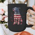 Patriotic Pitbull American Flag 4th Of July Dog Pitbull Dad Graphic Print Coffee Mug