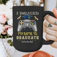 I Paused My Game To Graduate Class Of 2023 Gamer Graduation Graphic Print Coffee Mug
