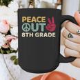 Peace Out 8th Grade Graduation Last Day Of School Graphic Print Coffee Mug