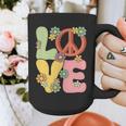 Peace Sign Love Groovy Vibes Costume Nostalgia 1980s Fashion Graphic Print Coffee Mug