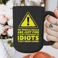 My People Skills Are Just Fine Sarcastic Introvert Graphic Print Coffee Mug My People Skills Are Just Fine Sarcastic Introvert Graphic Print Coffee Mug