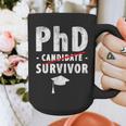 PhD Candidate Survivor PhD Graduation Graphic Print Coffee Mug