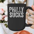 PHILLY SUCKS Philadelphia Hate City Gag Humor Dad Graphic Print Coffee Mug