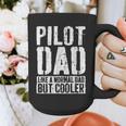 Pilot Dad Shirt Men Fathers Day Aviation Pilot Graphic Print Coffee Mug