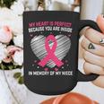 Pink Breast Cancer Awareness Women Men In Memory Of My Niece Graphic Print Coffee Mug Pink Breast Cancer Awareness Women Men In Memory Of My Niece Graphic Print Coffee Mug