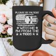 Please Be Patient With Me I'm From The 1900s USA Flag Skull Graphic Print Coffee Mug