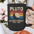 Pluto Never Forget Space Nostalgia Astronomy Humor Graphic Print Coffee Mug