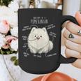 Pomeranian Anatomy Cute Pet Pom Mom Dog Dad For Men Women Girls Kids Graphic Print Coffee Mug